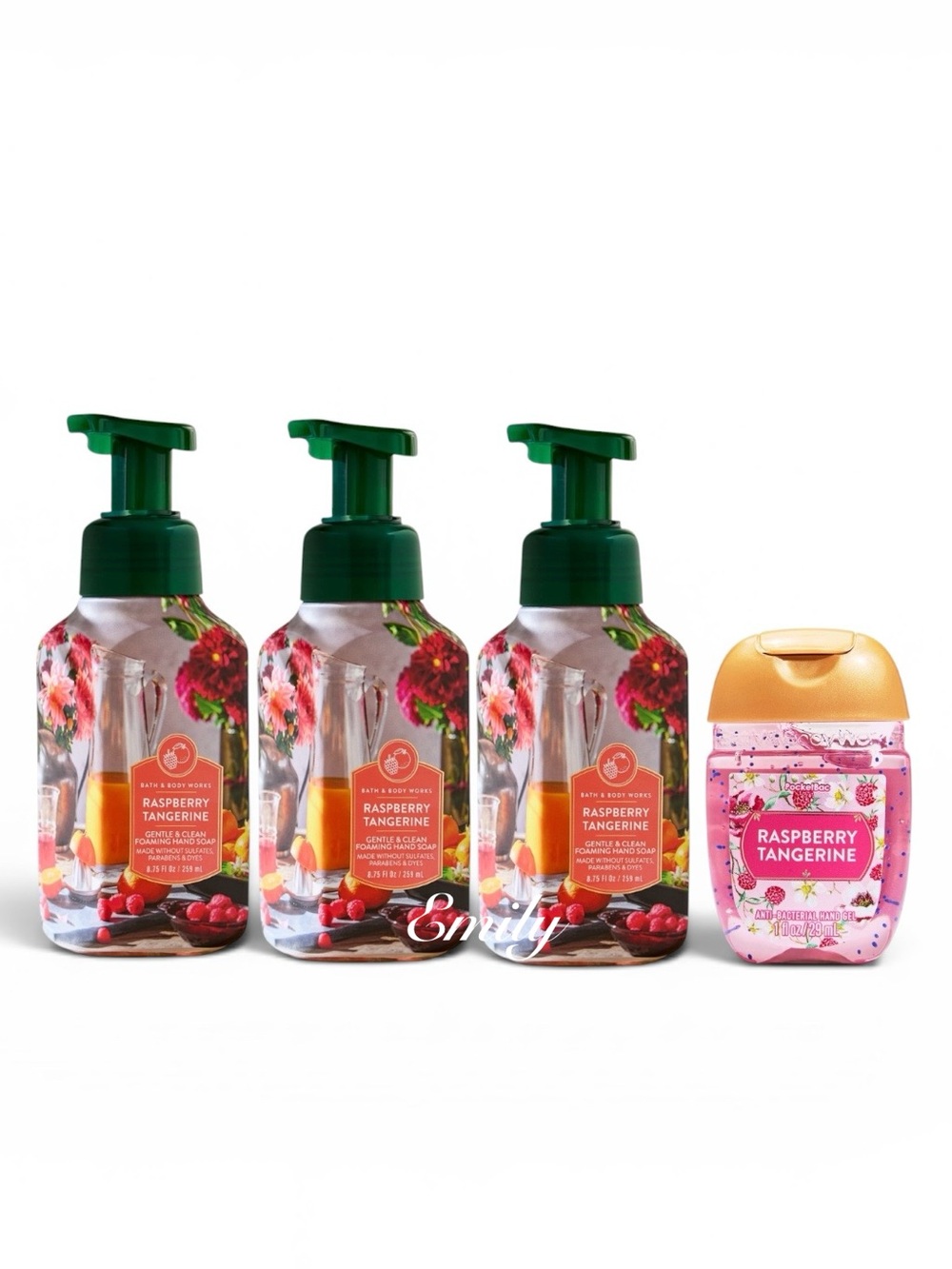 3X RASPBERRY TANGERINE Bath & Body Works
Foam Hand Soaps + refill bundle